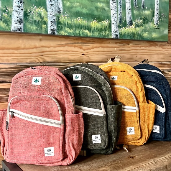 Pure Hemp Backpack Full Size Unisex Design - Picture 8 of 10